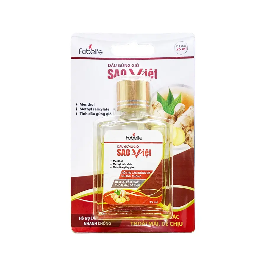 Dầu gừng gió Sao Việt