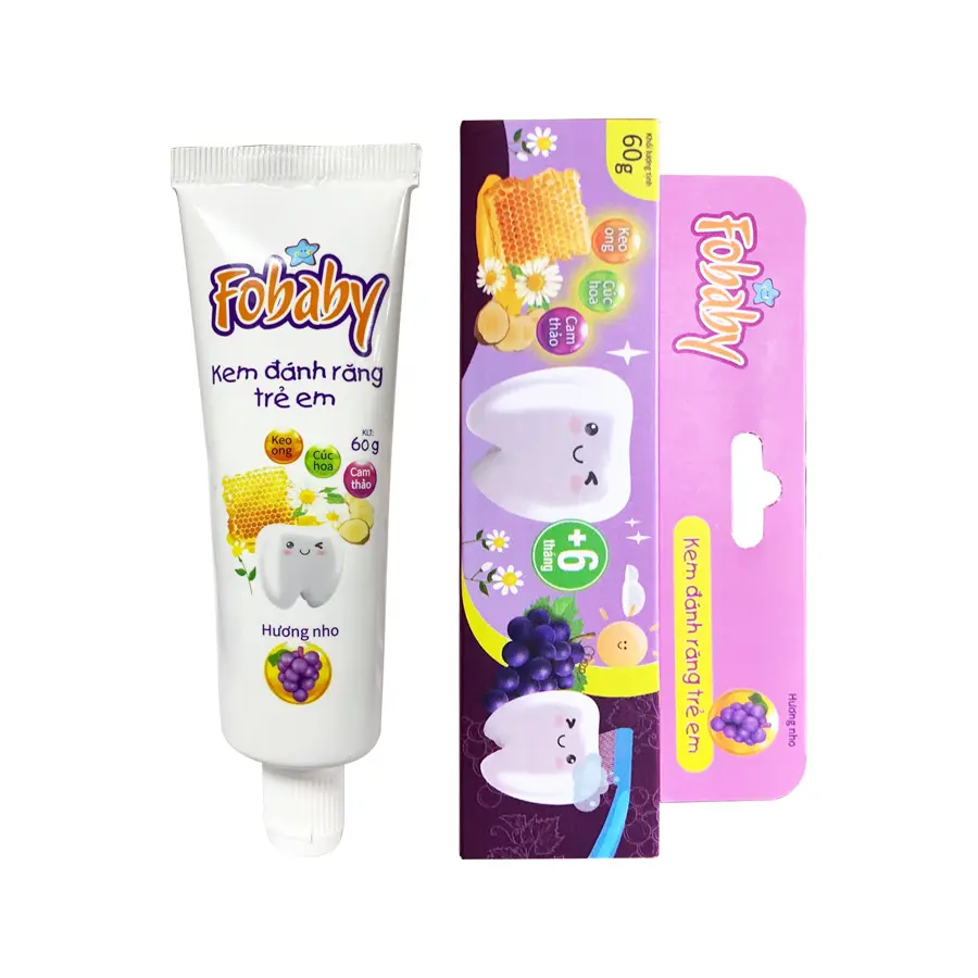 Kem đánh răng trẻ em Fobaby – Hương nho